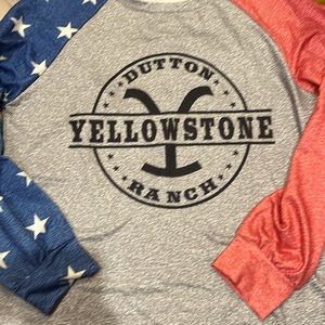 Yellowstone Dutton Ranch Patriotic Women’s Top